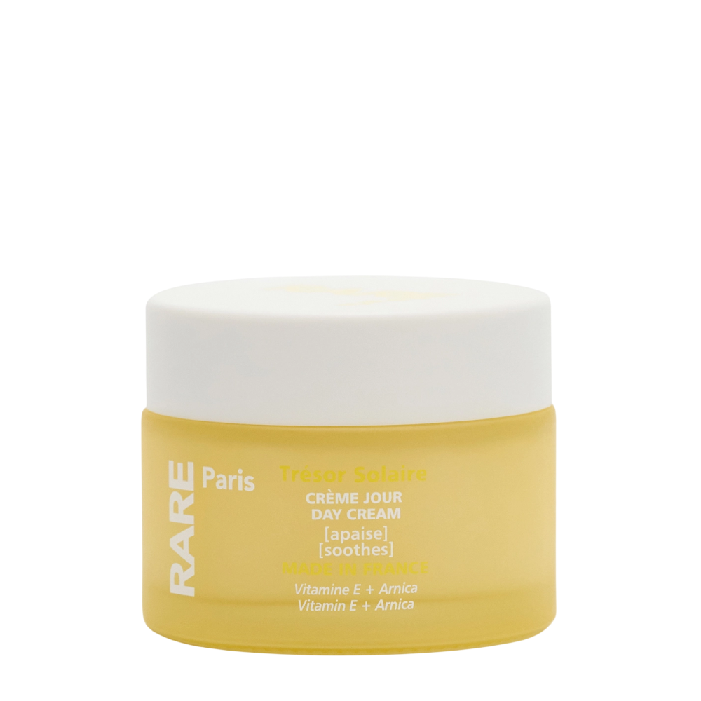 RARE PARIS Trésor Solaire Day Cream 50ml - Заспокійливий дений крем для обличчя з Вітаміном Е та екстрактом арніки RARE PARIS Trésor Solaire Day Cream 50ml - Заспокійливий дений крем для обличчя з Вітаміном Е та екстрактом арніки